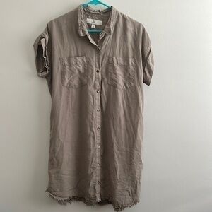 Thread & Supply gray collared dress